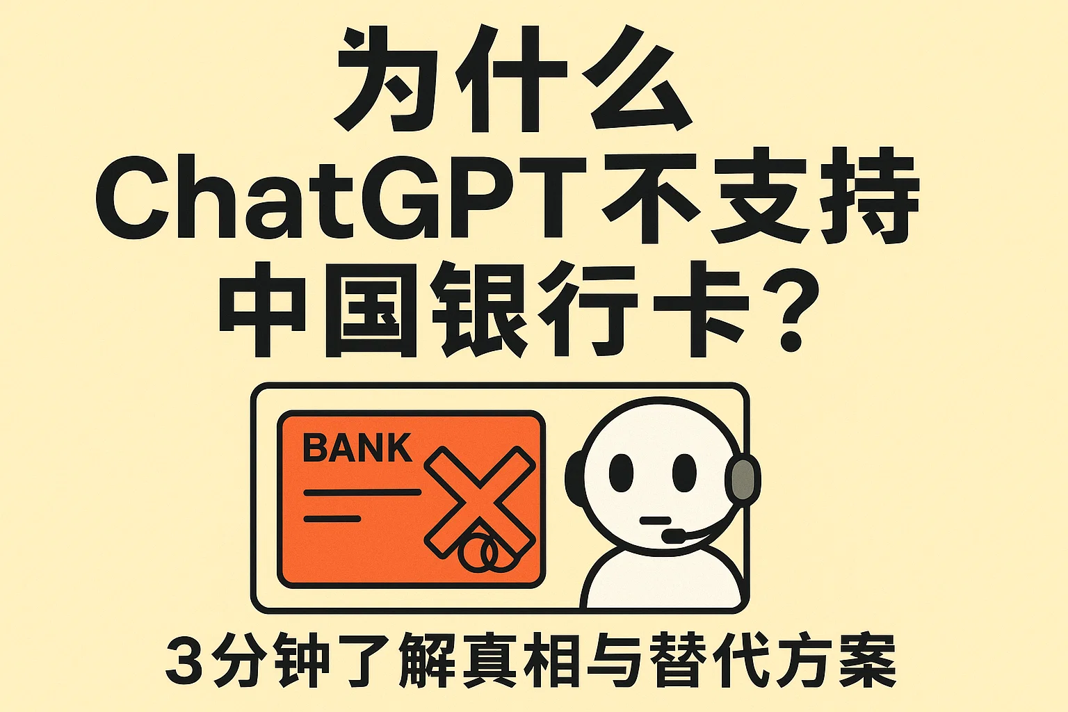 为什么ChatGPT不支持中国银行卡?3分钟了解真相与替代方案-极速AI智能